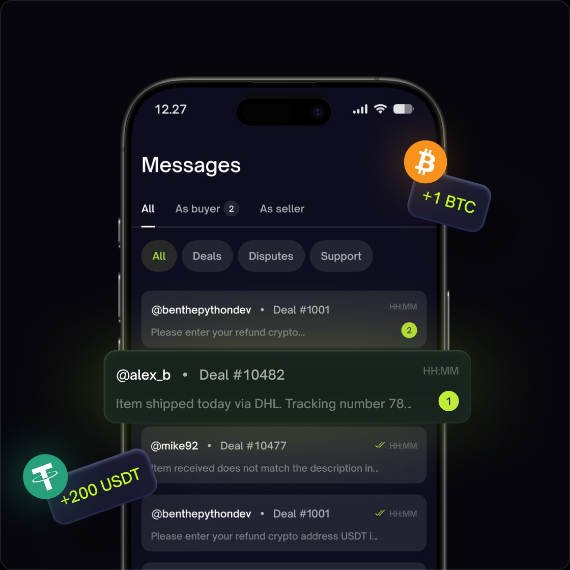 Messages interface for sellers