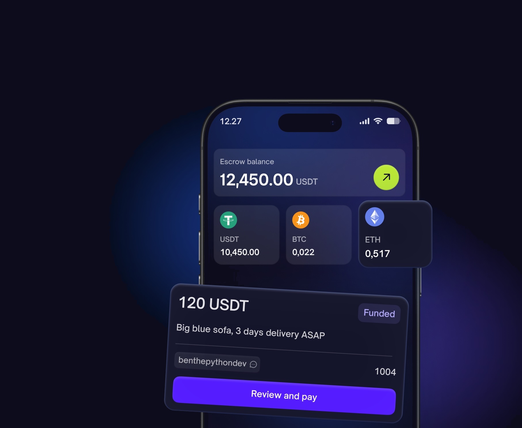 Fundscrow escrow interface